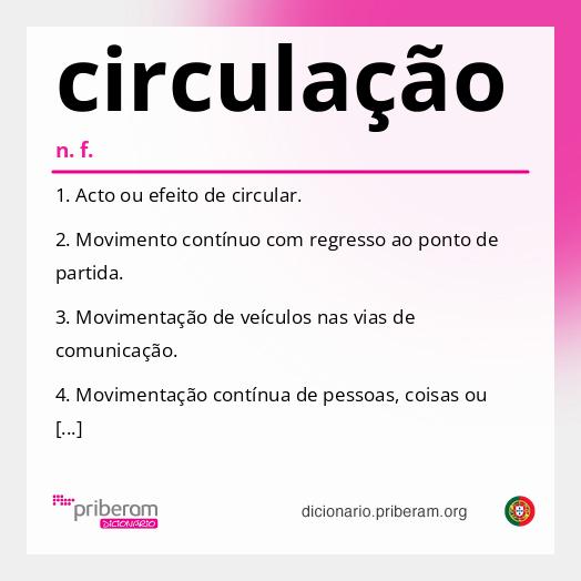 Significado de circulação